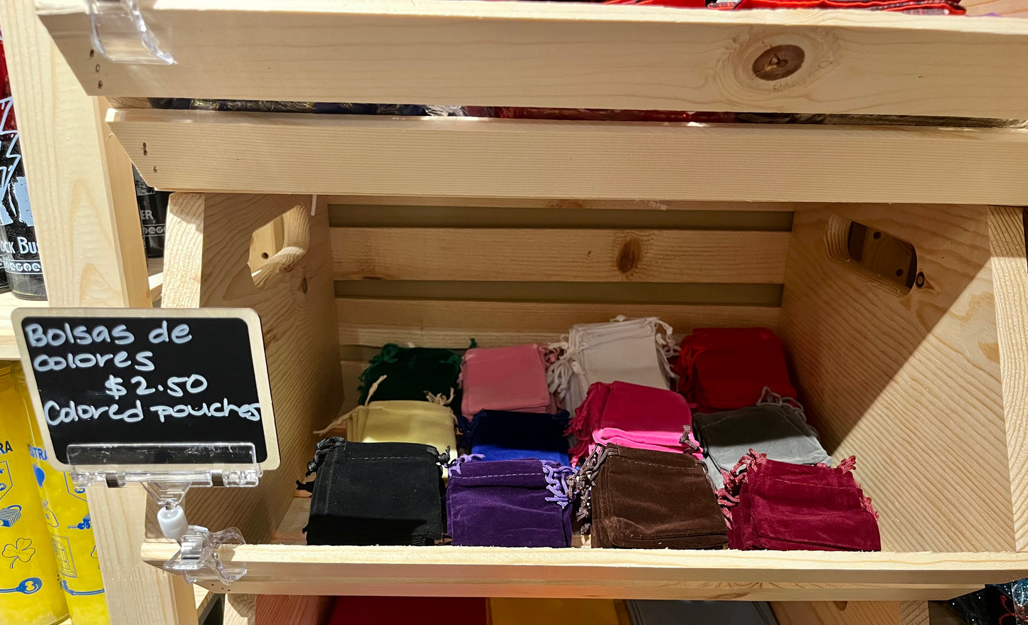 Bolsas de colores/Colored pouches