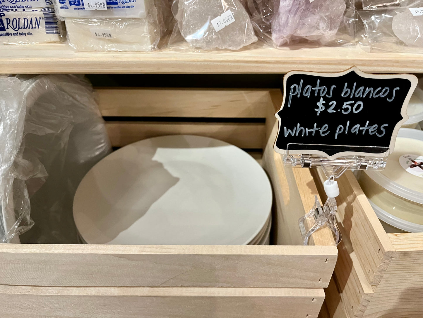 Ceramic White Solid Plate/Plato sólida de cerámica blanca
