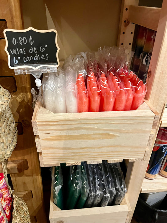 6''candles/ Velas de 6''