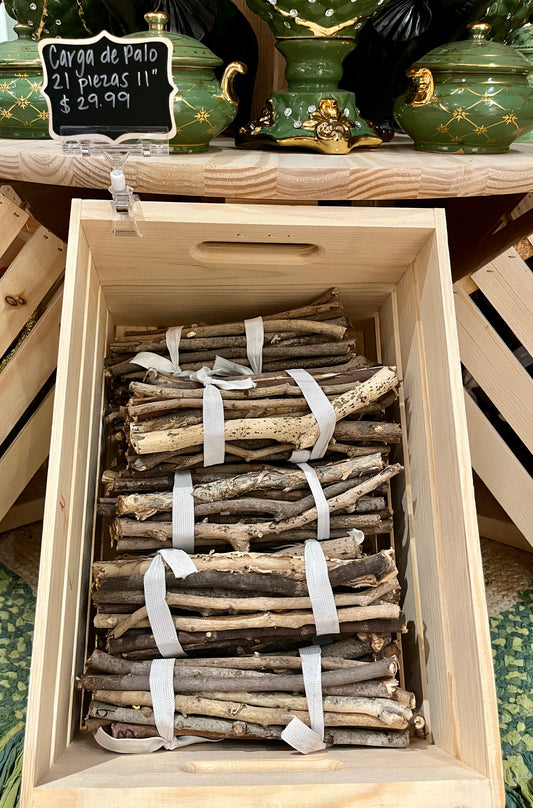 Carga de 21 palos medianos/ 21 sticks medium