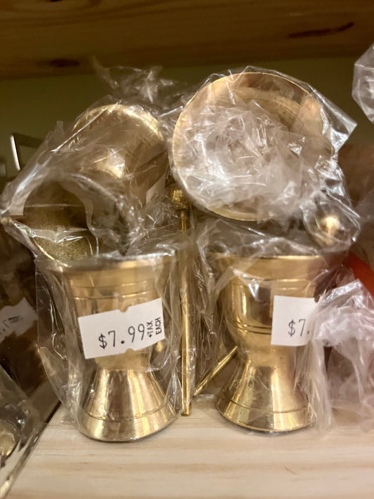 Morteritos de bronze 2''