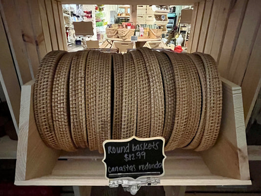 Round baskets/ Canastas redondos