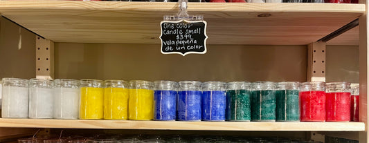 Vela de un color pequena/ One color candle small