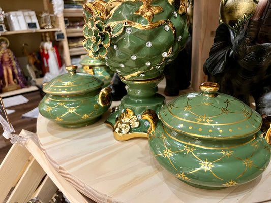 Sopera verde-redondo/ Round tureen green