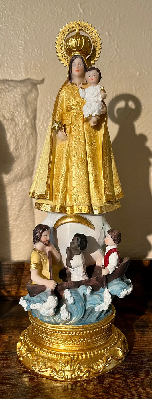 Caridad del cobre 12'' estatua/ Our lady of Charity 12'' statue