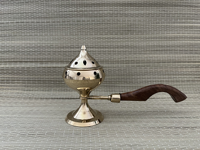 Brass Burner with handle/Quemador de Latón con asa