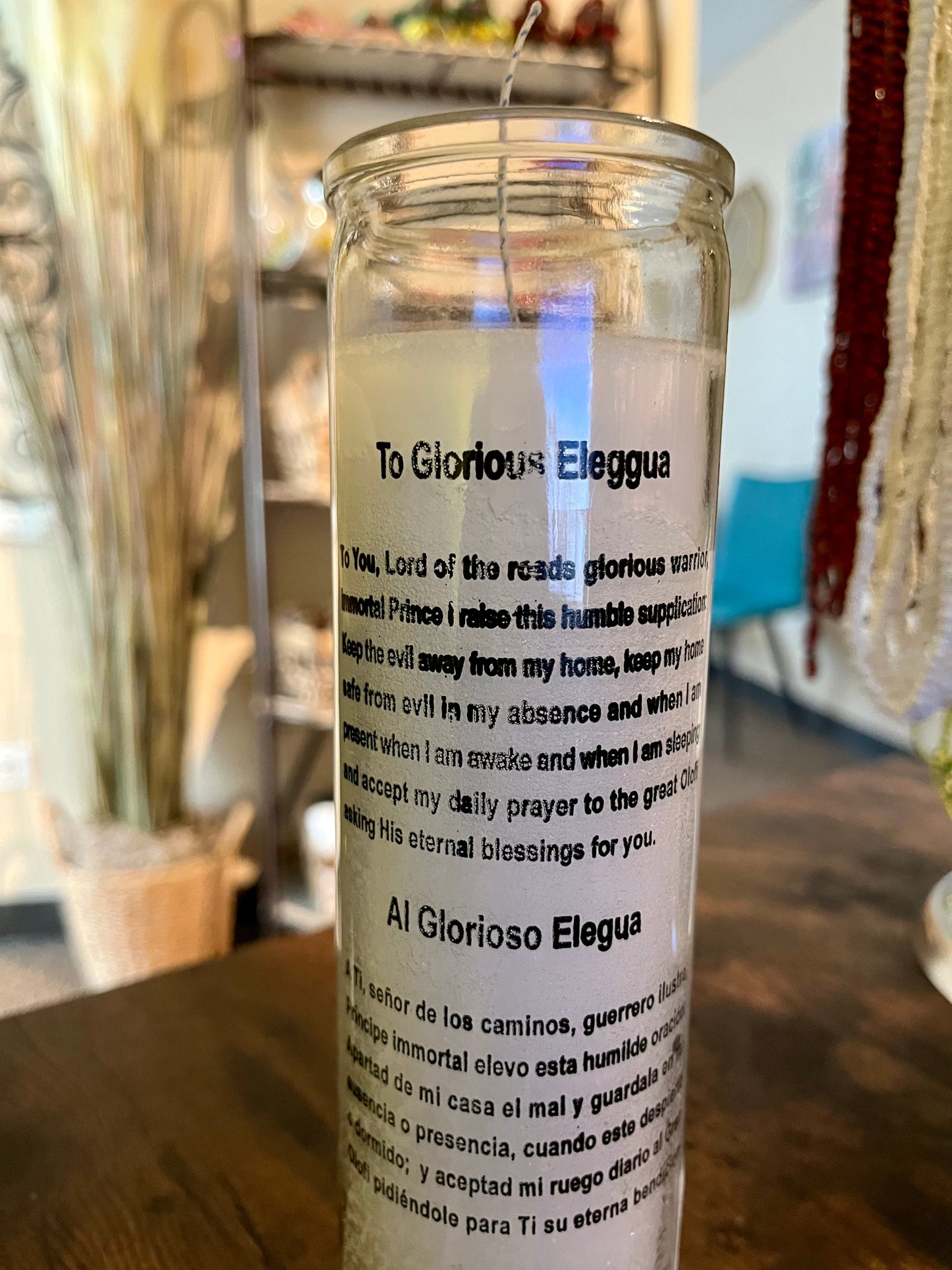 7 day Elegua Candle/Vela de 7 dias Elegua